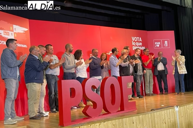Acto del PSOE en Villoria para afirmar que donde gobierna un socialista el municipio cambia