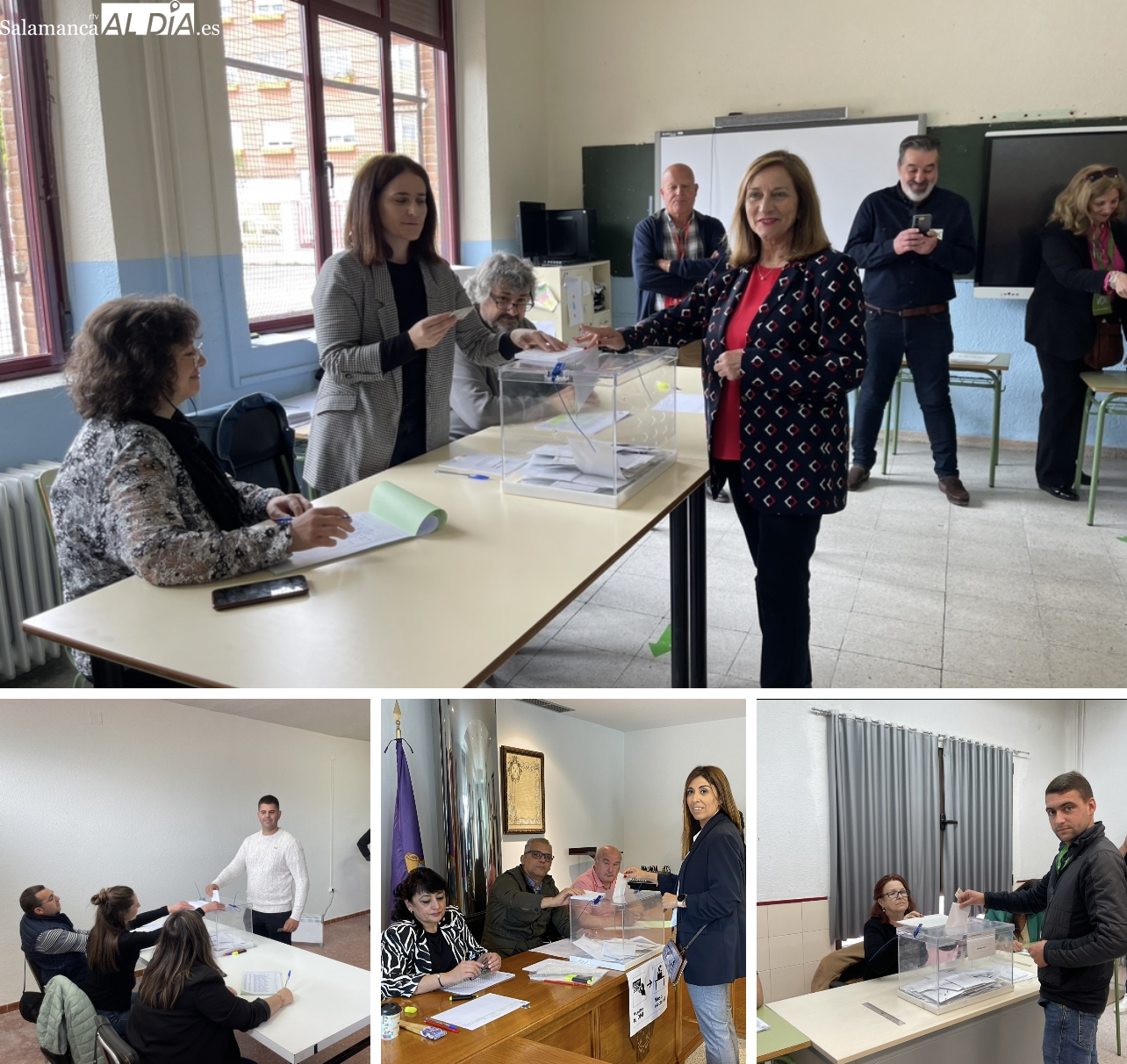 Los cuatro candidatos a la alcaldía de Peñaranda ya han votado destacando la importancia de ejercer el derecho al voto