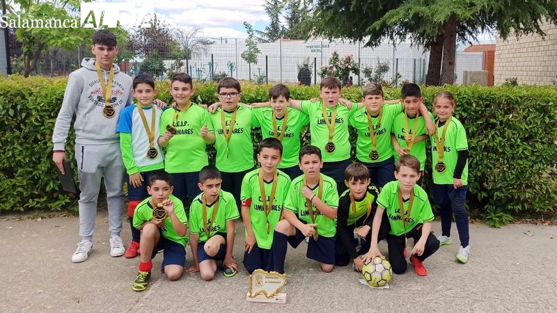 El equipo benjamín del colegio Liminares se proclama Campeón del Torneo Primavera Diputación de Salamancal