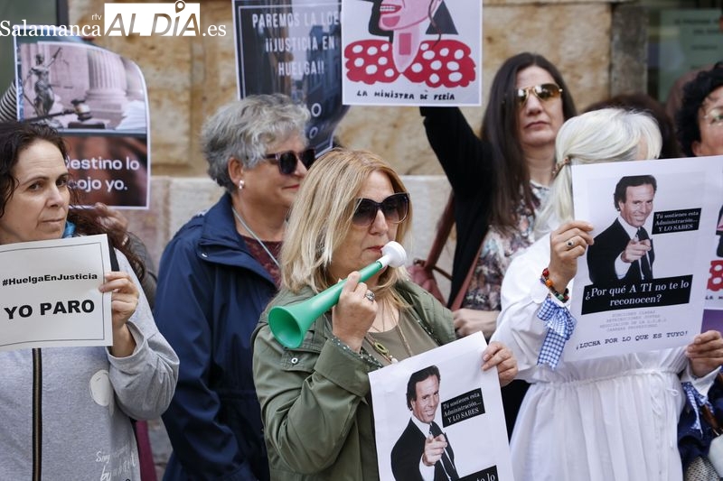 Movilización del personal de Justicia en Salamanca para reclamar mejoras salariales