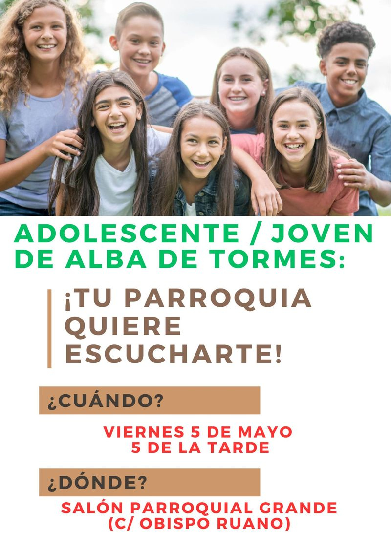 La Parroquia de Alba de Tormes quiere escuchar las inquietudes de los jóvenes