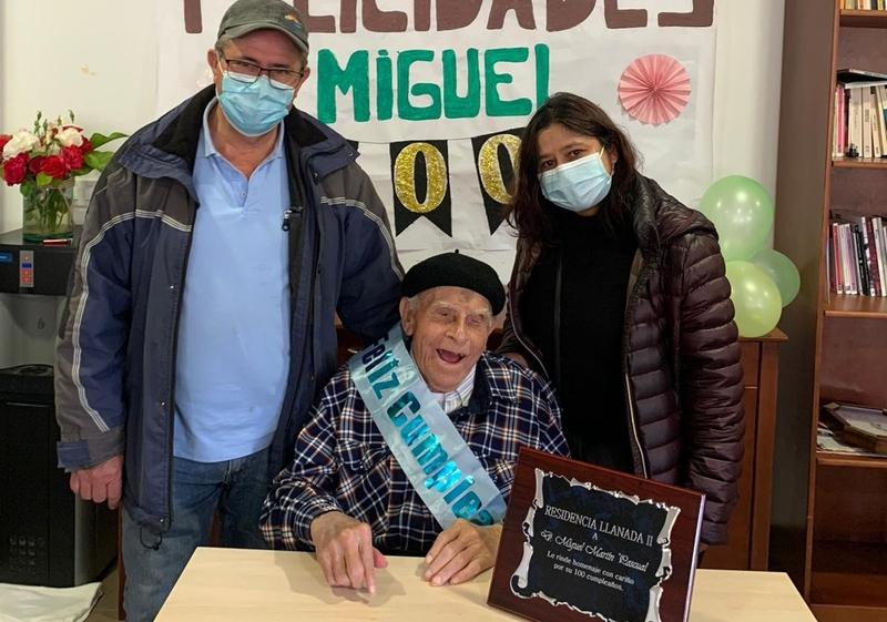 Miguel Martín Pascual celebra su centenario en Aldeadávila