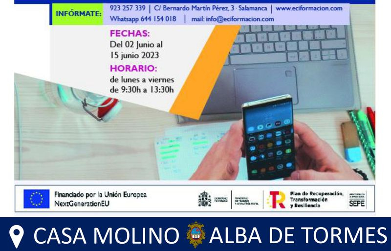 Curso gratuito de informática y competencias digitales para mujeres desempleadas