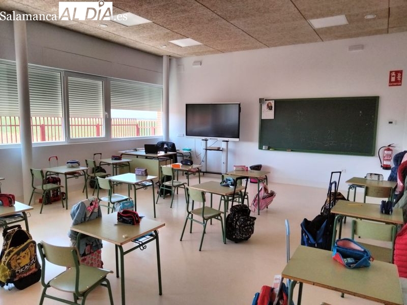 Así son las tres aulas que estrena este colegio salmantino