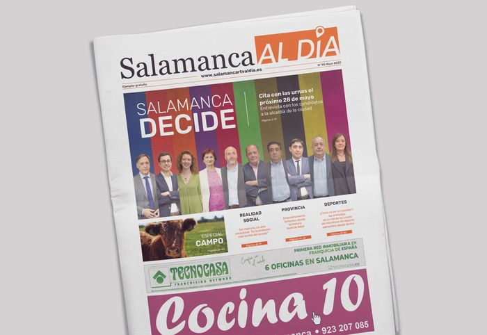El número de mayo del periódico de papel SALAMANCA AL DÍA ya está en la calle