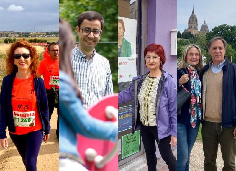 Así han pasado la jornada de reflexión los candidatos a la alcaldía de Salamanca