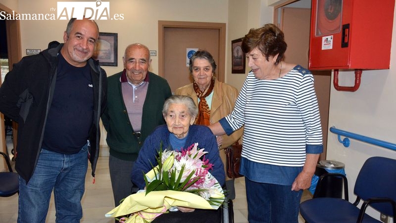 La bermellarense Teresa Prieto cumple 101 años de edad en la residencia de Lumbrales