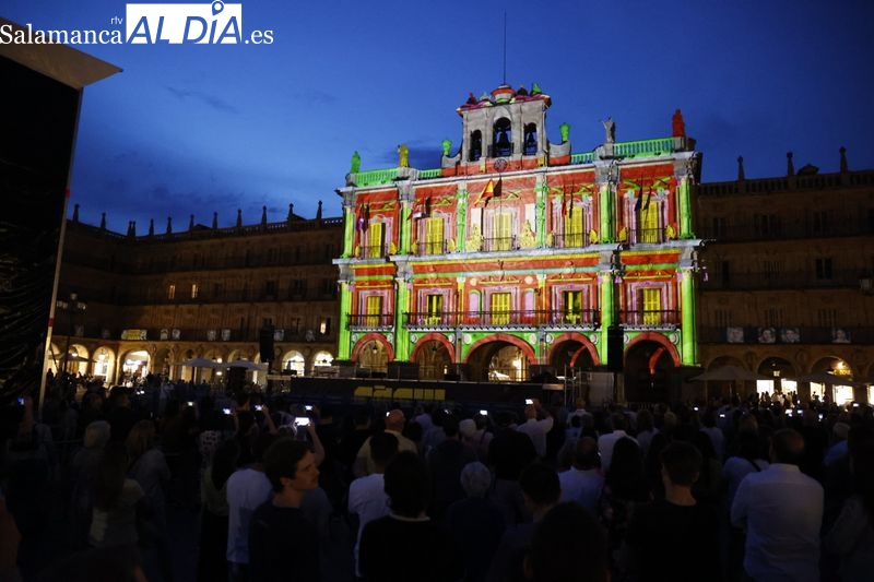 La Plaza Mayor pone el colofón al FACYL 2023 con Videomapping