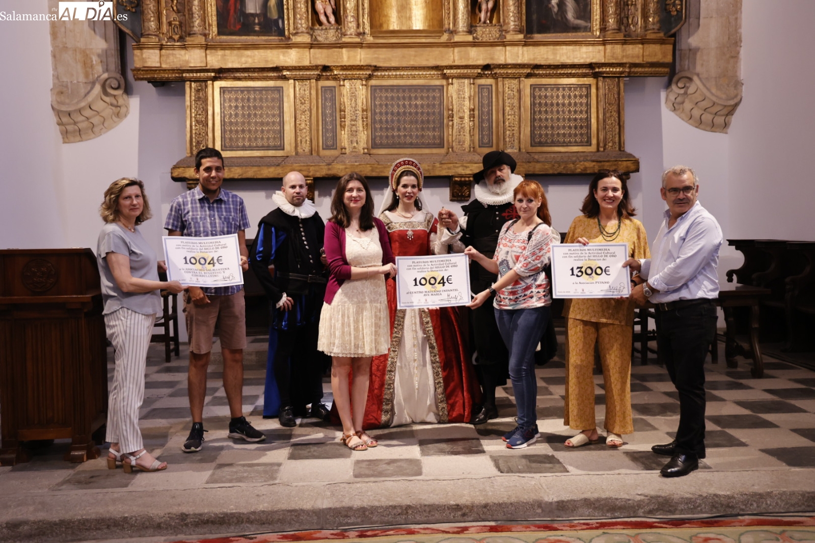 Las asociaciones reciben la recaudación por los eventos solidarios del Festival Siglo de Oro