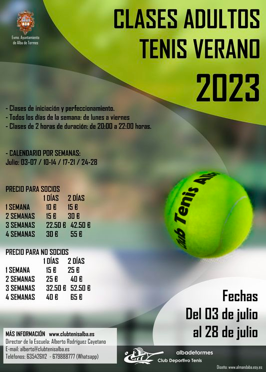 El Club de Tenis abre la inscripción para su campus y las clases de tenis y pádel para adultos