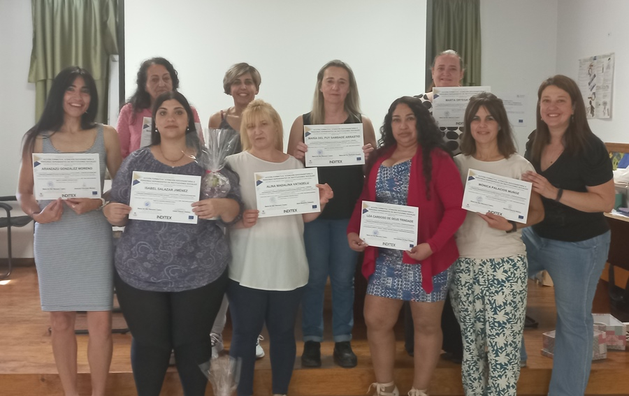 Las alumnas de la acción en atención sociosanitaria de Cáritas finalizan su formación