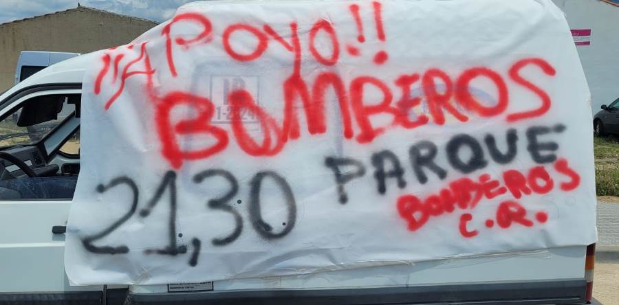 Convocada para la noche del lunes una concentración en apoyo de los Bomberos