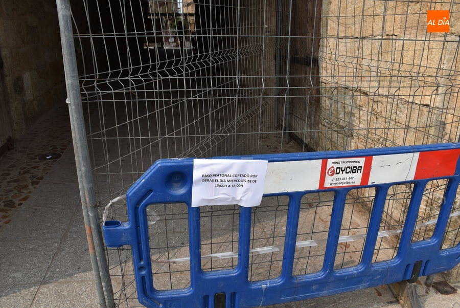 La bóveda del Registro también estará cortada a los peatones en el 1º tramo de la tarde del miércoles