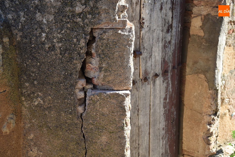 Registrados desperfectos en una de las garitas de la muralla mirobrigense