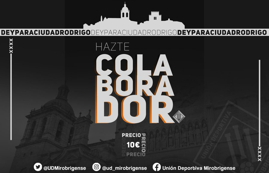 La UD Mirobrigense saca a la venta un carnet de tipo fila 0 para todo aquel que quiera colaborar con el club