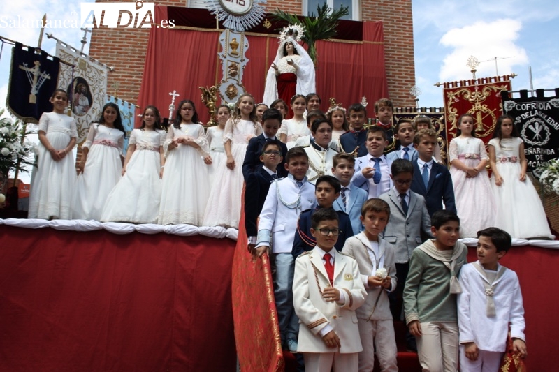 Calles abarrotadas para vivir la emocionante fiesta del Corpus en Peñaranda