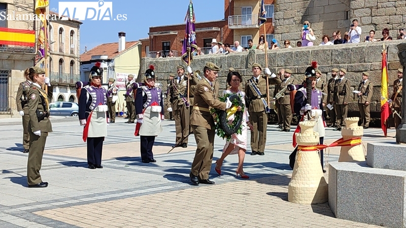 El Regimiento de Ingenieros ofrece un bonito acto de Jura de Bandera en Vitigudino
