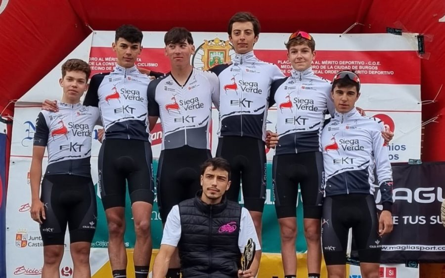 Diego Martín Lucas sube al podio en el Trofeo Cadete de la Semana Burgalesa de Ciclismo