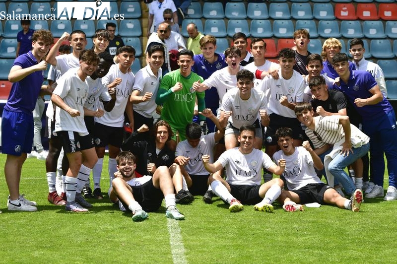 El Juvenil A del Salamanca UDS se hace grande en el Helmántico y se clasifica para la última ronda del playoff de ascenso (2-0)