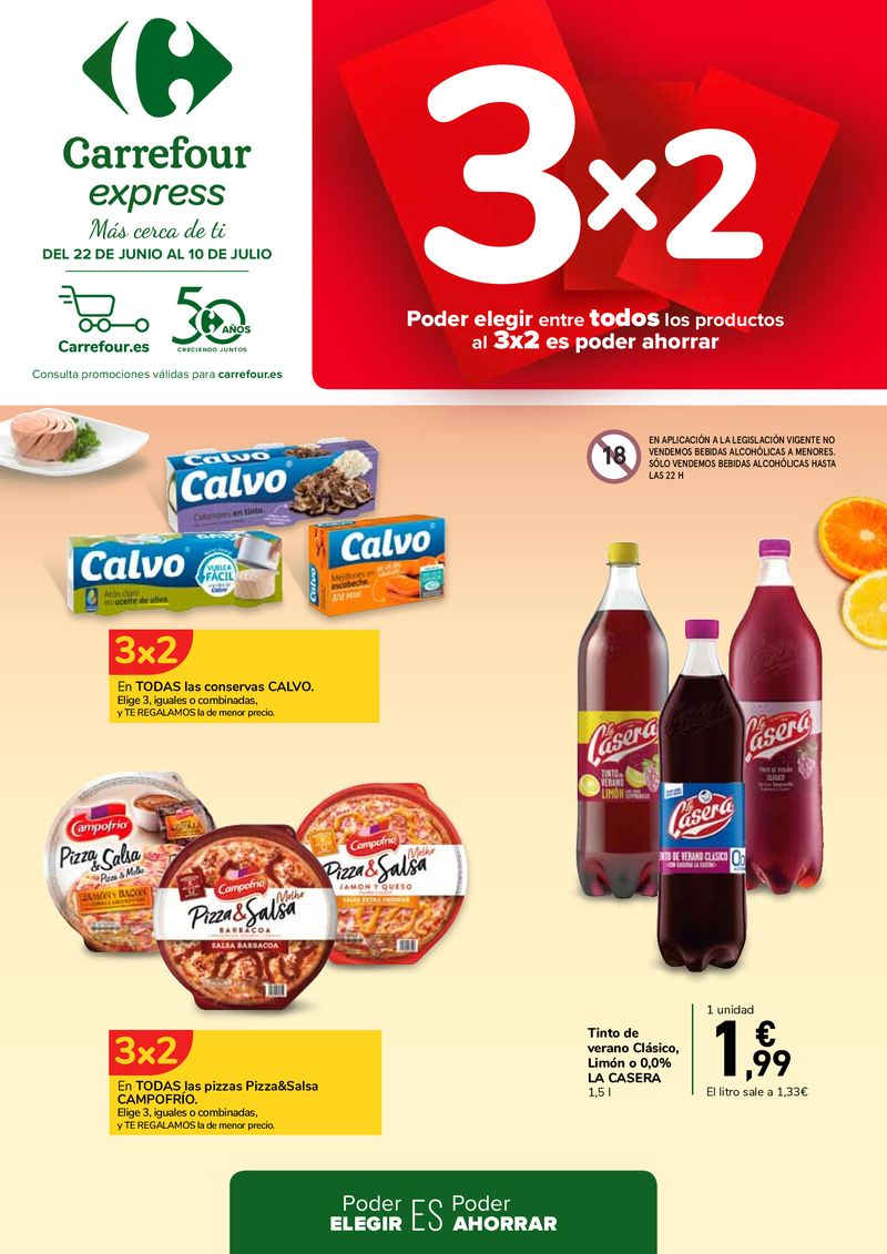 3x2 en Carrefour Express de Alba de Tormes