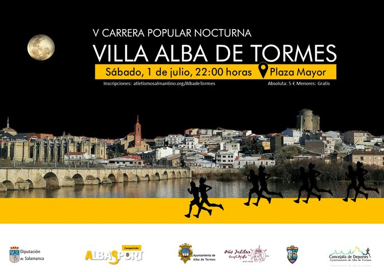 Abierto el plazo de inscripción para la carrera nocturna de Alba de Tormes