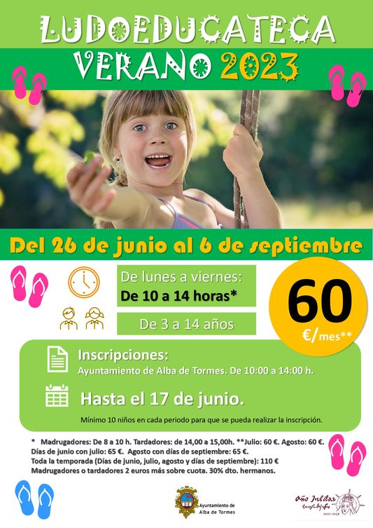 Abierto el plazo de inscripción para la ludoteca en verano