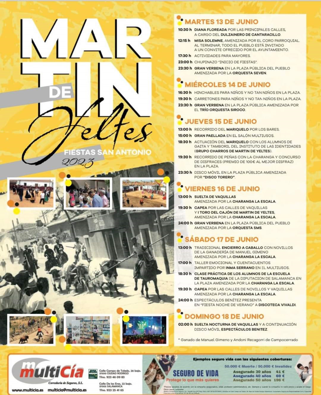 Cartel fiestas San Antonio Martín de Yeltes 23