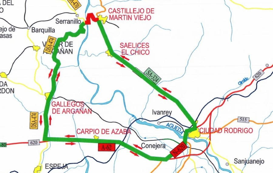 La carretera de Gallegos, alternativa al corte este miércoles del Puente de Siega Verde
