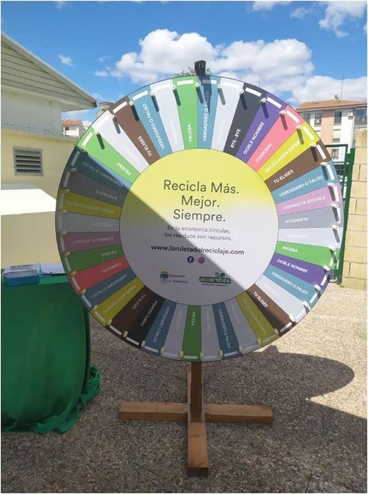 Vuelve ‘La ruleta del reciclaje’ a las piscinas de Alba de Tormes