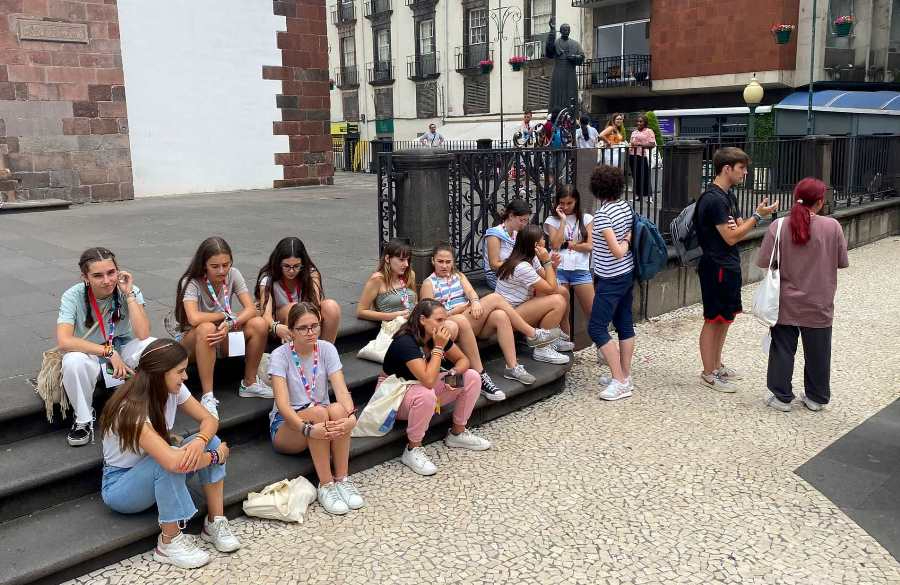 Aterrizan en Madeira los jóvenes de la Diócesis asistentes a la JMJ
