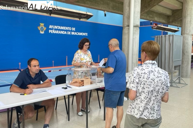 La participación sube mas de 6,5 puntos en Peñaranda y ya roza el 44% del total