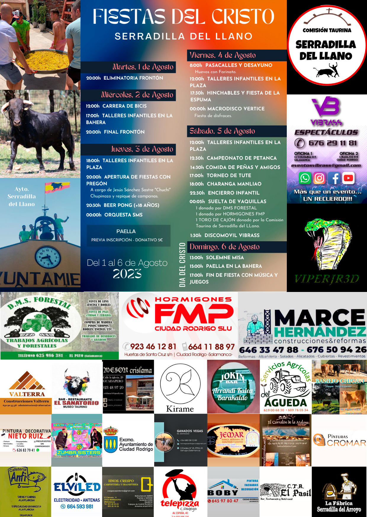 Programa fiestas del Cristo 23 en Serradilla del LLano