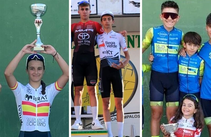 Buenas sensaciones y triunfos de ciclistas salmantinos en Segovia