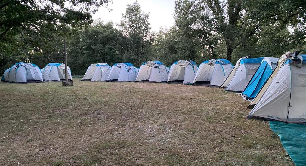 32 chavales se van de campamento con Cáritas a Peñaparda