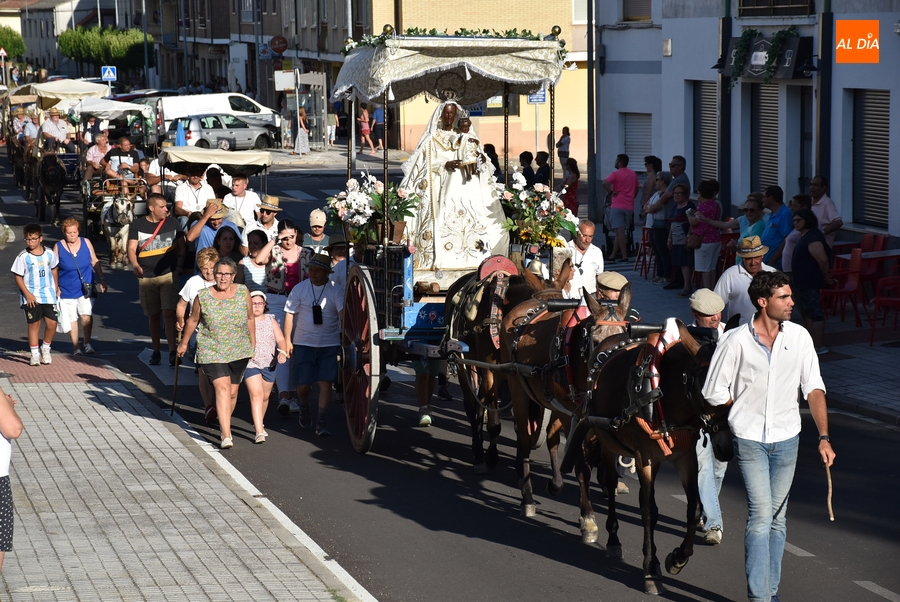 Puntual regreso de los romeros tras cuatro días de bastante calor pero también algo de frío