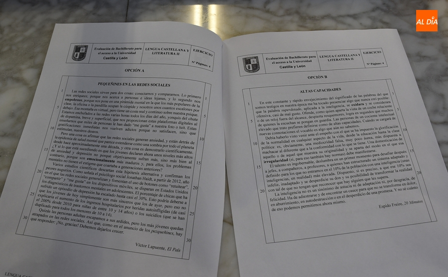15 alumnos arrancan la EBAU extraordinaria hablando de pequeñines en redes sociales y altas capacidades