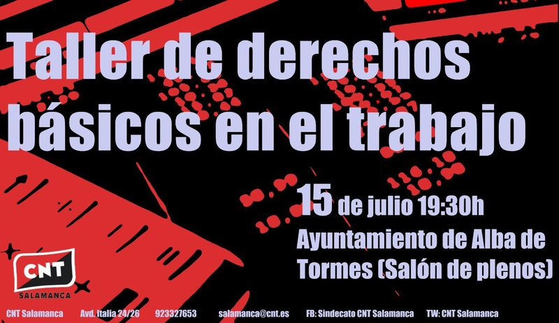 Taller de derechos básicos en el trabajo