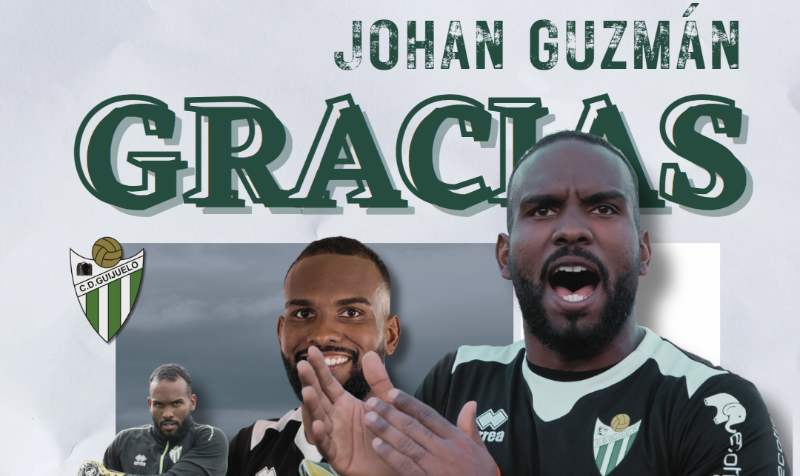 Johan Guzmán se va del CD Guijuelo