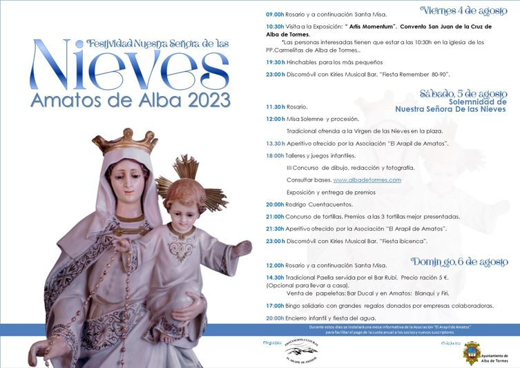 Música, hinchables y concursos en las fiestas de Amatos de Alba