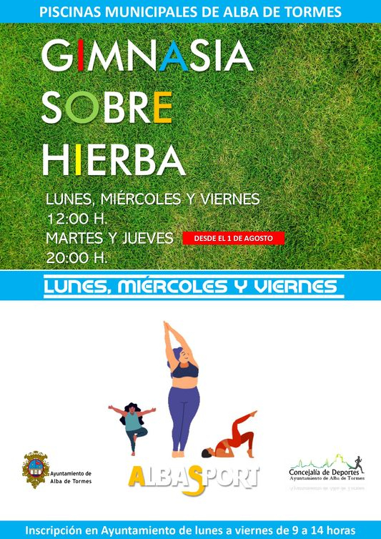 Las actividades deportivas en la piscina aumentan en el mes de agosto 