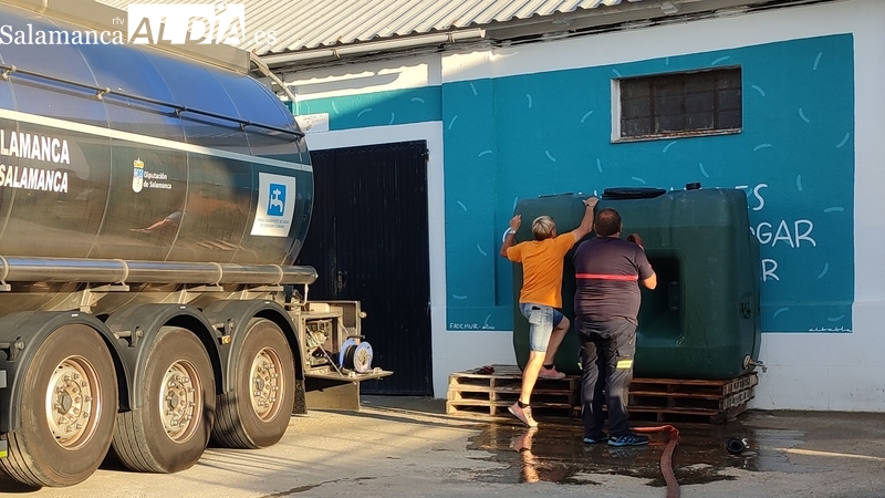 Instalado un segundo depósito de agua en Vitigudino y otro en Majuges