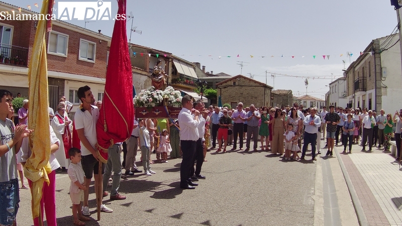 Los vecinos de Villasbuenas celebran Santa Marina con los actos religiosos y un convite 