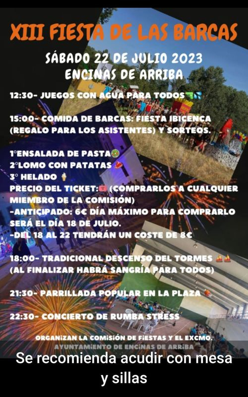 Originales embarcaciones descenderán por el Tormes en Encinas de Arriba