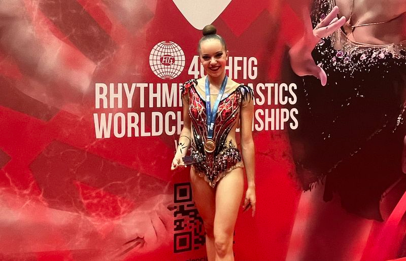 La salmantina que ha logrado el bronce en el Campeonato de España Senior Absoluto de gimnasia rítmica