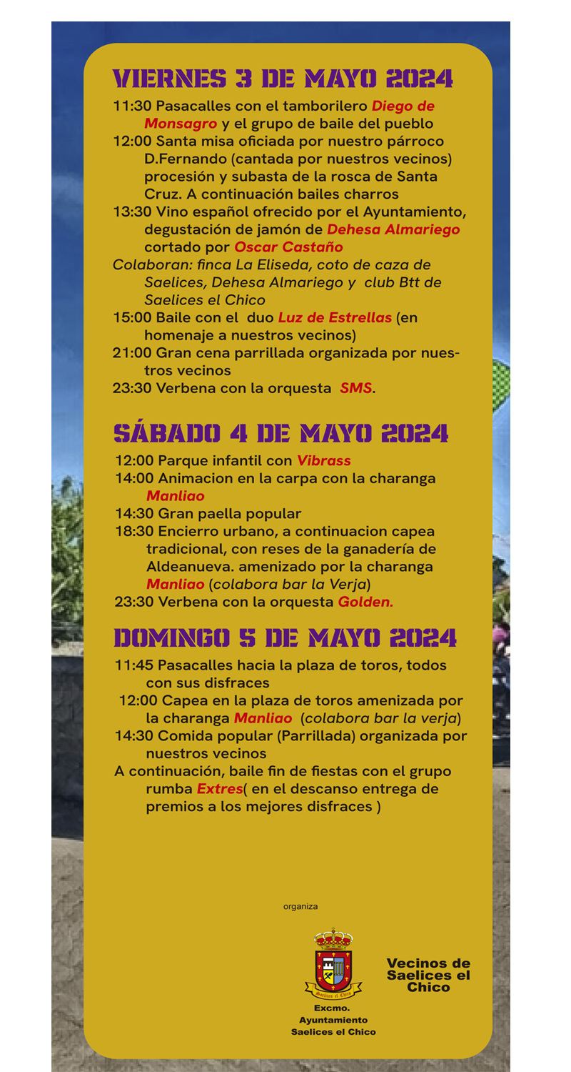 Fiestas Santa Cruz 24 Saelices El Chico