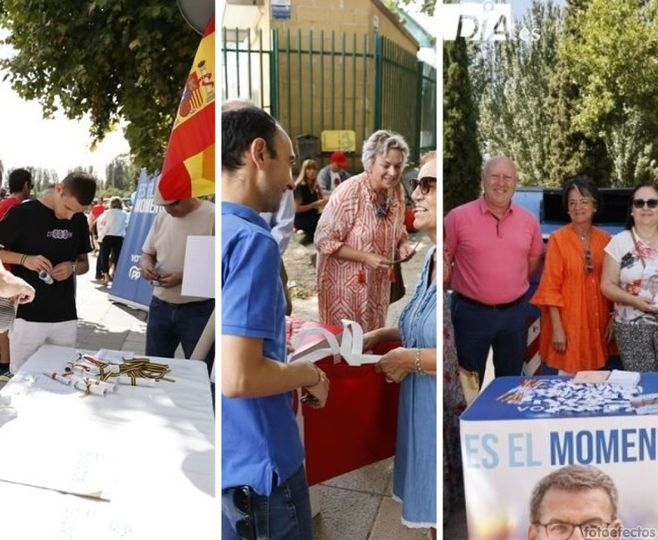 Los partidos se acercan hasta el rastro en plena campaña electoral 