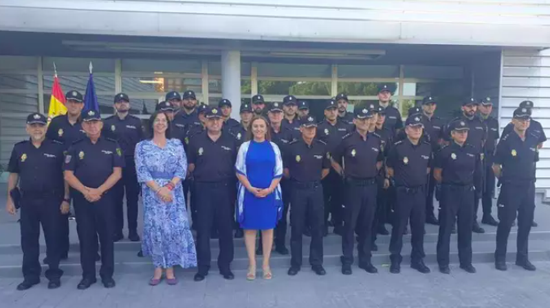 Barcones da la bienvenida a los Policías Nacionales que realizarán sus prácticas en Salamanca