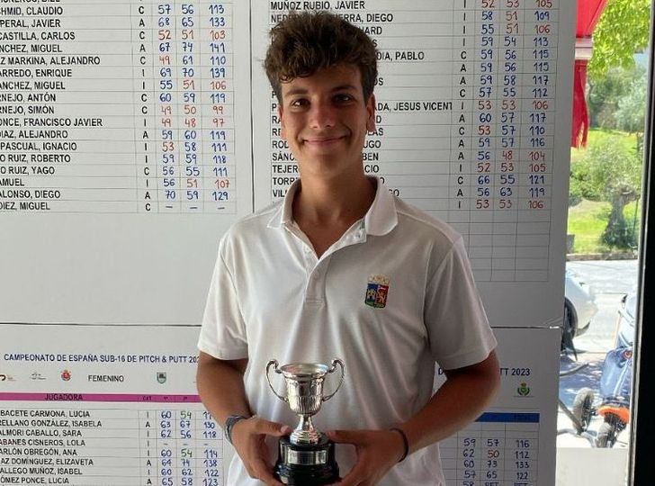 El salmantino Carlos Cervero, subcampeón de España sub16 en la modalidad de Pitch and putt