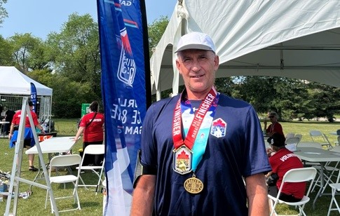 El policía salmantino Simón Lucas, medalla de bronce en los Mundiales de Policías y Bomberos en Canadá