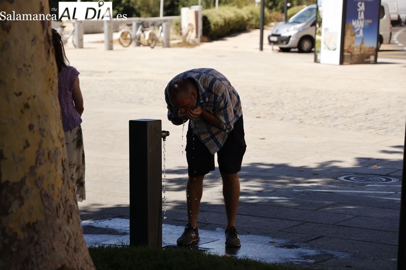 El calor asfixia al centro de Salamanca
